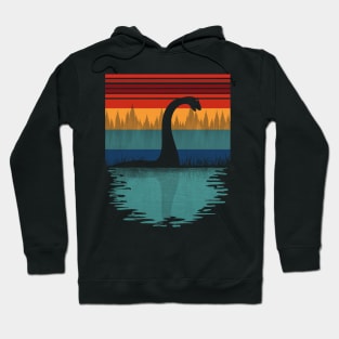 Loch Ness Monster Retro Hoodie